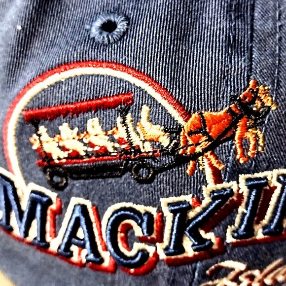 Mackinac Island MI Embroidered Denim Twill Ball Cap by JHats ~ Adj ~ New w/o Tag - Picture 9 of 12